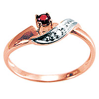 Lady ring, ruby, diamond