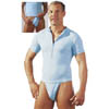 Herren Top Zip Body blau M