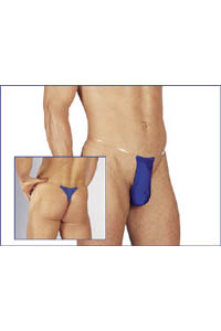 Herren Silikonstring blau L