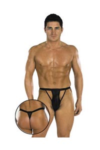 Herren String schwarz M