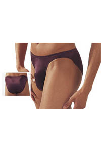Herren Slip pflaume S