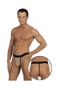 Herren String transparent M/L