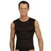 Herren Top Seide schwarz M