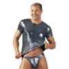 Herren Shirt silber S
