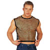 Herren Netzshirt schwarz M/L
