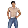 Herren Netzshirt weisslig; M/L