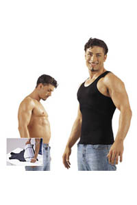 Herren Bauchwegtop schwarz M