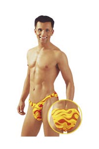 Herren Slip Sun orange S