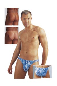 Herren Slip Buchstaben blau M