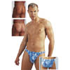 Herren Slip Buchstaben blau L