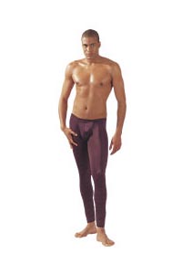 Herren Legging pflaume M