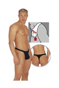 Herren Lift String schwarz S