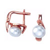 Earrings, geninue pearl