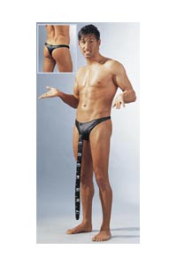 Herren Masslig;band schwarz S-L