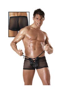 Herren Netzboxer schwarz M