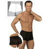 Herren Boxer Seide schwarz S