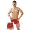 Herren Samtboxer rot M