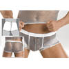 Herren Netzboxer weisslig; M