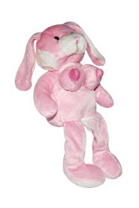 Stoffhase mit Busen rose