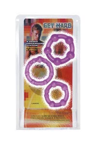 Penisringe-Set Get Hard lila