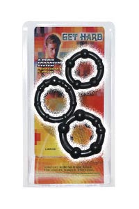 Penisringe-Set Get Hard schw