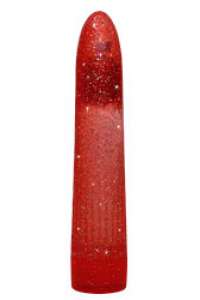 Glitzervibrator rot