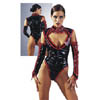 Lack Body schwarz/rot M