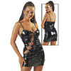 Lack Minikleid schwarz L