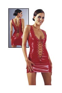 Lack Kleid rot S