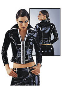 Lack Jacke Leuchtstreifen S