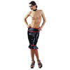 Lack Rock lang schwarz/rot L