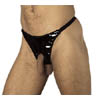 Lack Herren String schwarz S-L