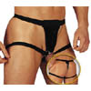 Lack Herren String schwarz M/L