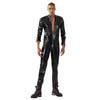 Herren Lack Overall schwarz S