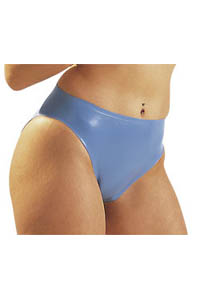 Latex Slip hellblau S