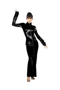 Latex Kleid lang XL