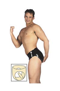 Latex Herren-Slip M/L