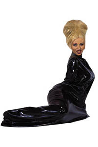 Latex Saunasack schwarz