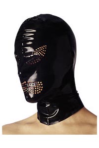 Latex Maske mit Perforation
