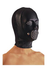 Leder Kopfmaske Knebel