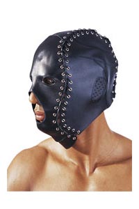 Leder Maske mit Schnürung