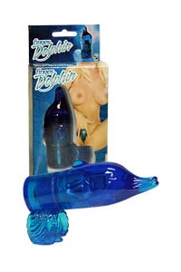 Vibrator Finger Dolphin blau