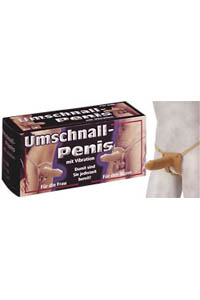 Umschnall-Penis mit Vibration