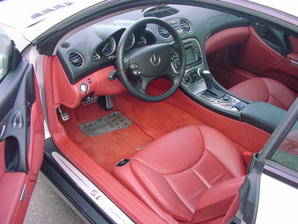 Mercedes-Benz SL500 Leder rot! Vollaus., Cabrio/Roadster