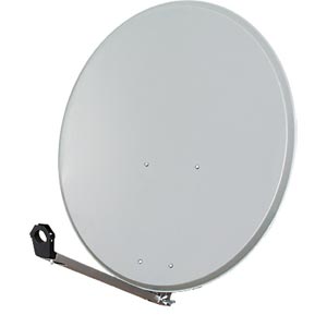 Sat-Antenne 85 cm Alu Gibertini hellgrau