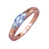 Lady ring, blue topas