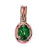 Pendant, synthetically emerald