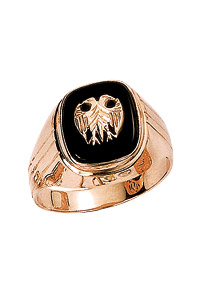 Mans ring, Onyx, 8 g.